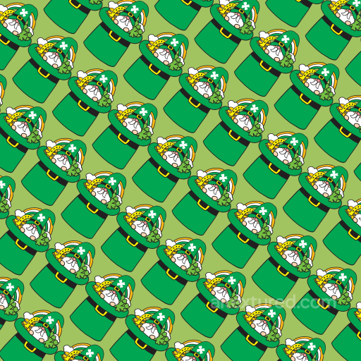 Featuring Cartoon St Patrick Hats on Green Background seamless St patrick digital paper bundle PBR texture