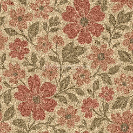 Coarse Floral Pattern Texture Seamless 1024X1024