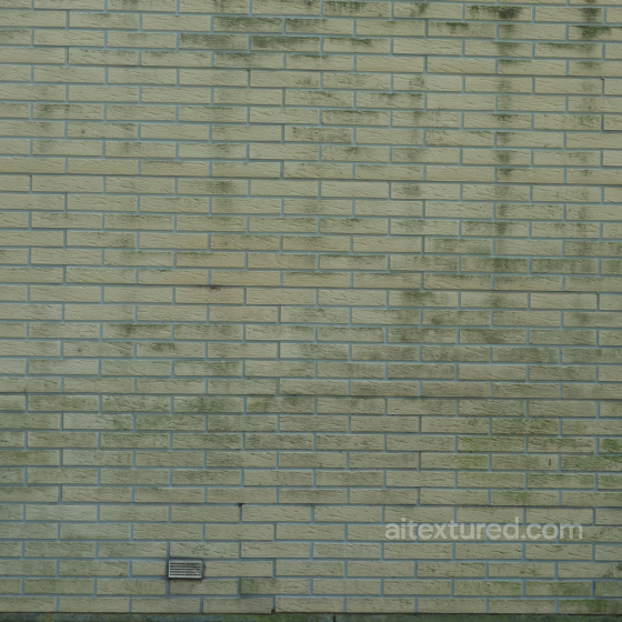Greenish Brick Wall PBR Texture with Natural Weathering and Surface Marks Brick texture preview