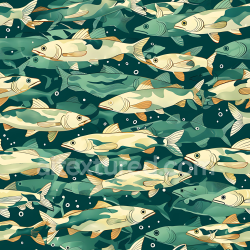 seamless Seamless 3D aquatic fish camouflage PBR texture with illustrated marine pattern texture 8k free download PBR