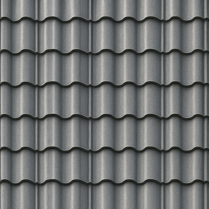 Detailed Metal Roofing seamless PBR texture preview