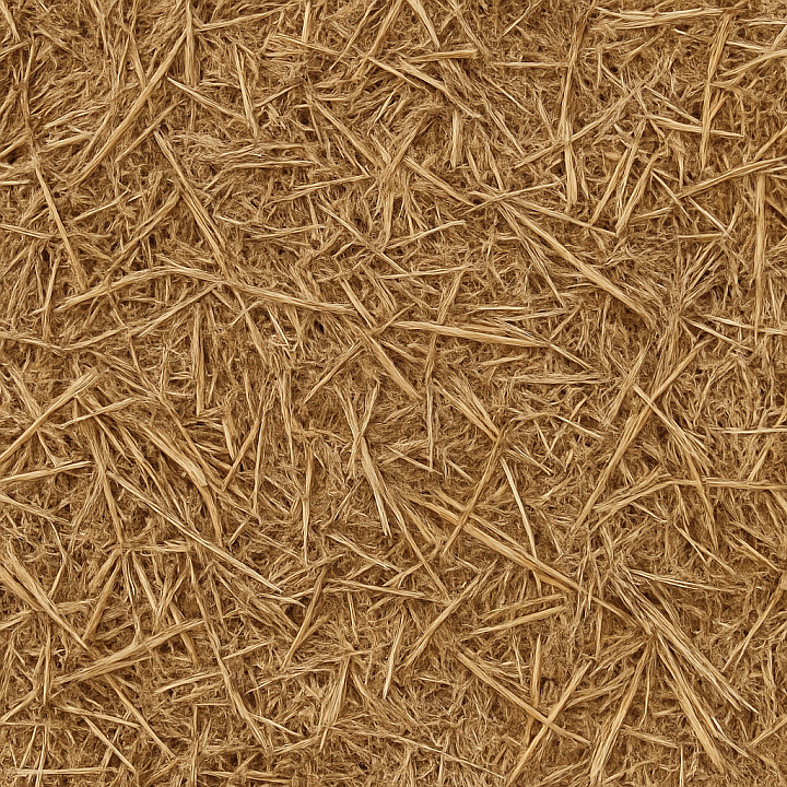 Realistic Barn Straw seamless PBR texture preview