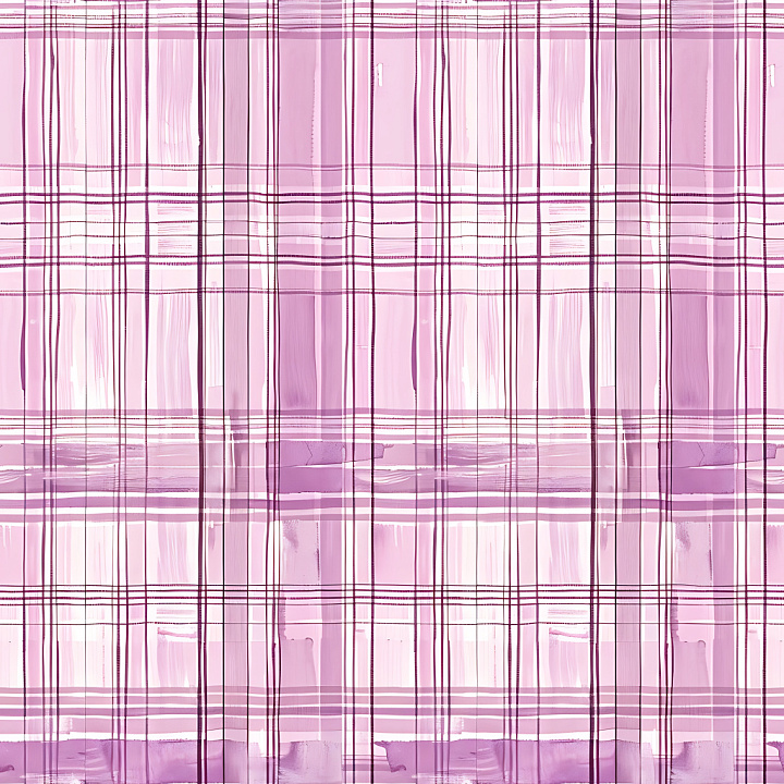 Pink Watercolor Plaid Pattern Fabric seamless PBR texture preview