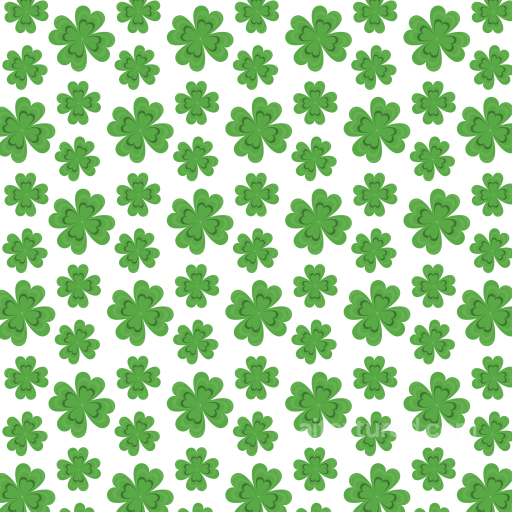 Green Shamrock Pattern for St Patrick's Day Seamless Texture seamless St patrick PBR texture