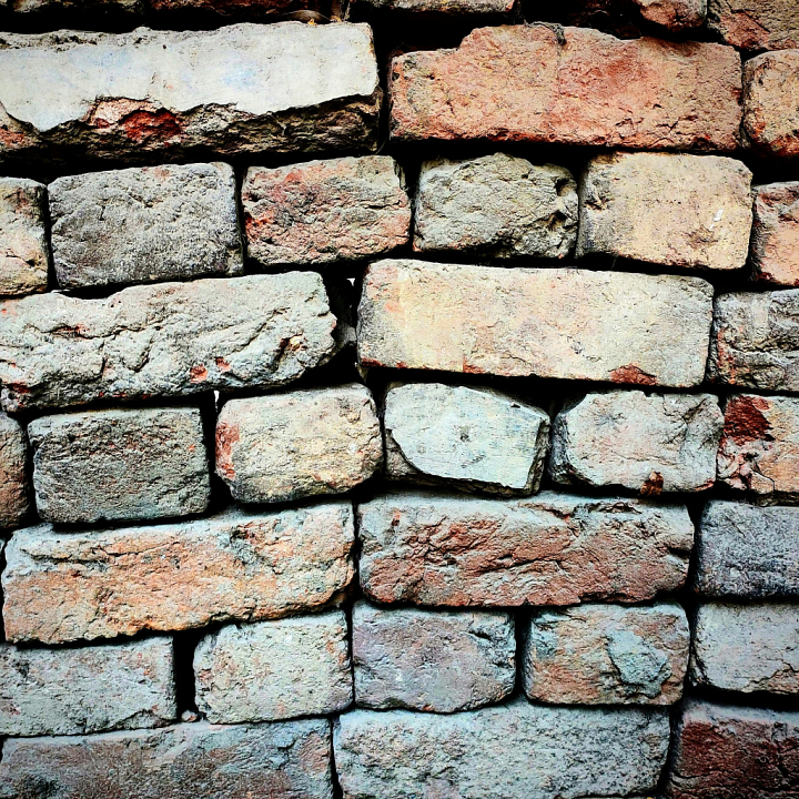 Detailed Old Brick Wall for Architectural Visualization seamless PBR texture preview