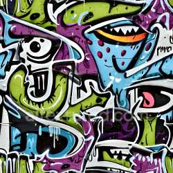 seamless Seamless 3D PBR Graffiti Texture Featuring Vibrant Urban Street Art with Dripping Paint Effects texture 8k free download PBR