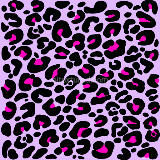 Seamless 3D PBR Leopard Print Fabric Texture in Purple and Pink