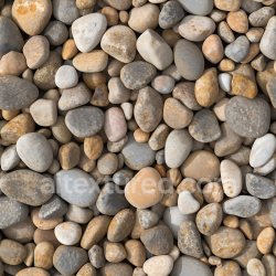 seamless Seamless 3D Stone Pebbles PBR Texture with Smooth Rounded Shapes and Earthy Tones texture 8k free download PBR