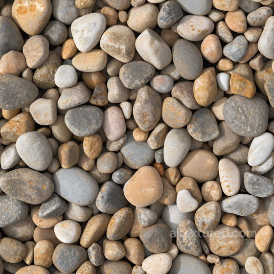 Stone Pebbles PBR Texture with Smooth Rounded Shapes and Earthy Tones Stone texture preview
