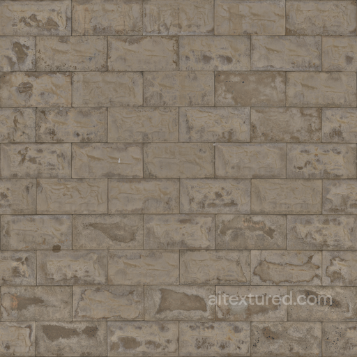 Seaworn Stone Tiles - Exterior Coarse Stone Stone Blocks seamless Stone PBR texture
