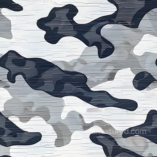 Arctic Camouflage PBR Texture with Snow and Ice-Inspired Palette seamless Color Camouflage PBR texture