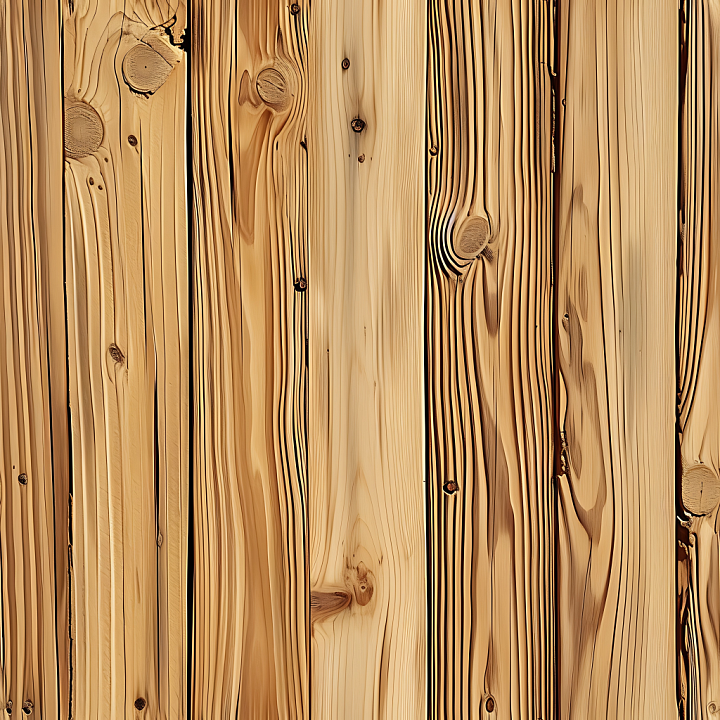 Pine Wood Planks with Natural Knots and Grain Detail seamless PBR texture preview