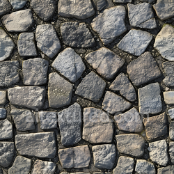 seamless Seamless 3D Worn Stone Pavement PBR Texture with Cracks and Mossy Details texture 8k free download PBR