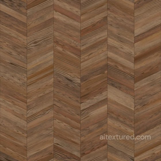 Parquet Chevron Brown Wood Floor Tiles | Free PBR Wood texture preview