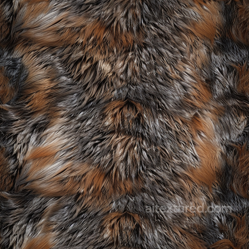 Realistic Mixed Brown and Black Fur Leather Seamless Texture seamless Leather PBR texture