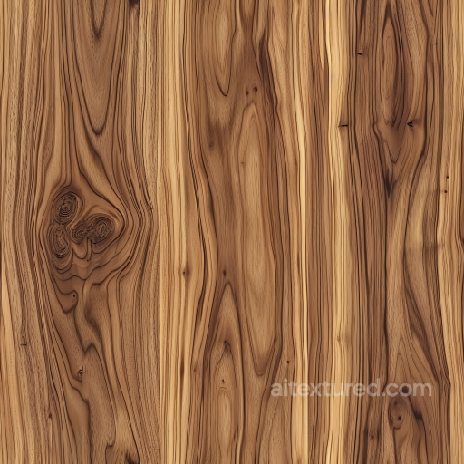 Rustic Hickory Wood Floor PBR Texture with Knots and Grain Variations seamless Wood PBR texture