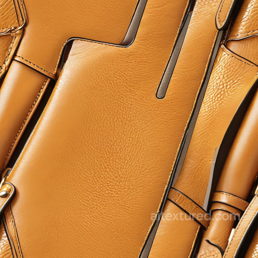 Vintage Tan Pebbled Leather PBR Texture with Stitched Panels seamless Leather PBR texture