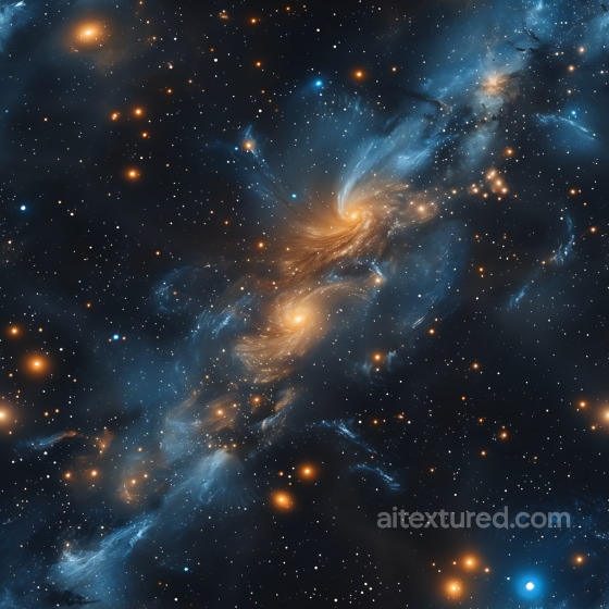 Space Texture Featuring Swirling Spiral Galaxies and Star Clusters Star, space, planets texture preview