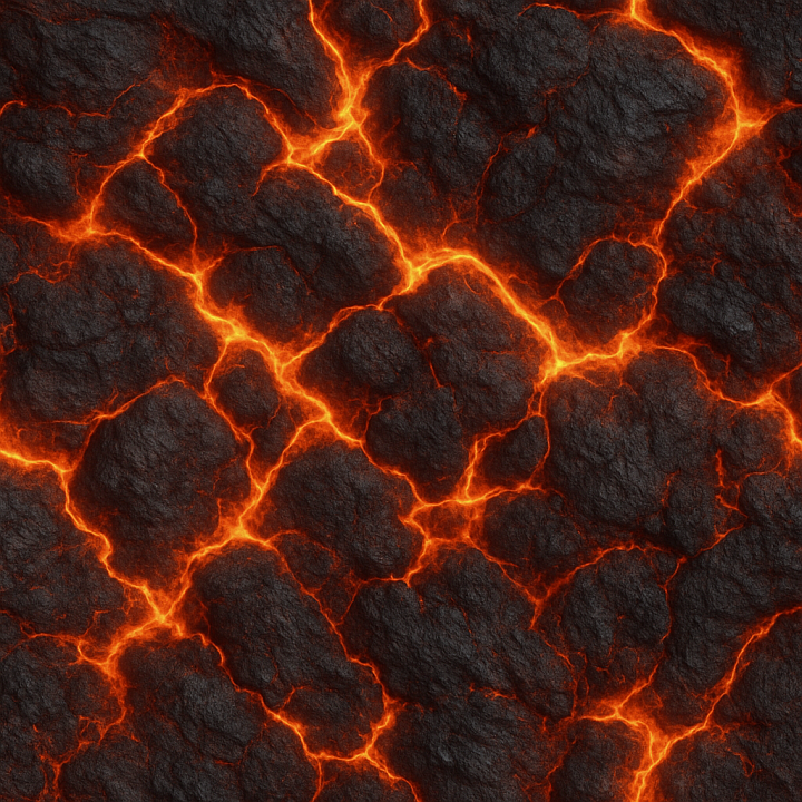Natural Magma seamless PBR texture preview