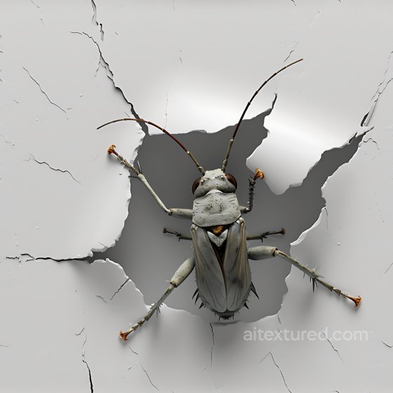 Cracked & Holed White Paint PBR Texture with Peeling Edges Cracked & Holes texture preview