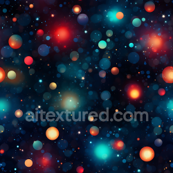 seamless Seamless 3D Space PBR Texture Featuring Colorful Orb Nebula and Starfield texture 8k free download PBR