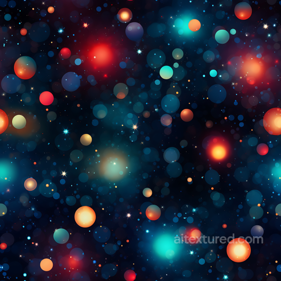 Space PBR Texture Featuring Colorful Orb Nebula and Starfield Star, space, planets texture preview