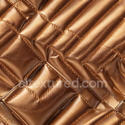 seamless Seamless 3D Quilted Brown Leather PBR Texture with Detailed Stitching and Padded Panels texture 8k free download PBR