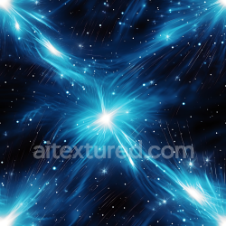 seamless Seamless 3D Space PBR Texture Featuring Neon Blue Cosmic Nebula and Starfield texture 8k free download PBR