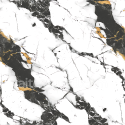 seamless Seamless 3D Black and White Marble PBR Texture with Gold Veining and Matte Finish texture 8k free download PBR
