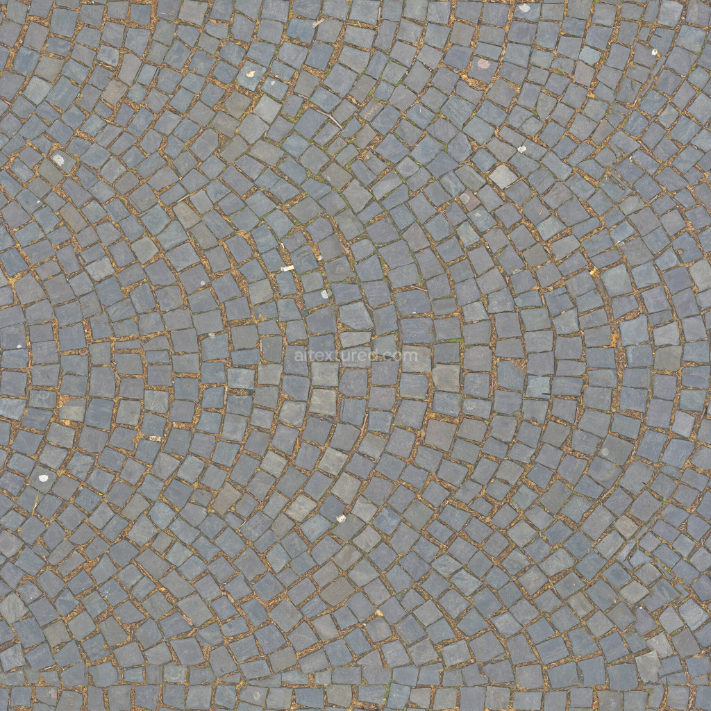 Seamless paving stones texture for 3D applications