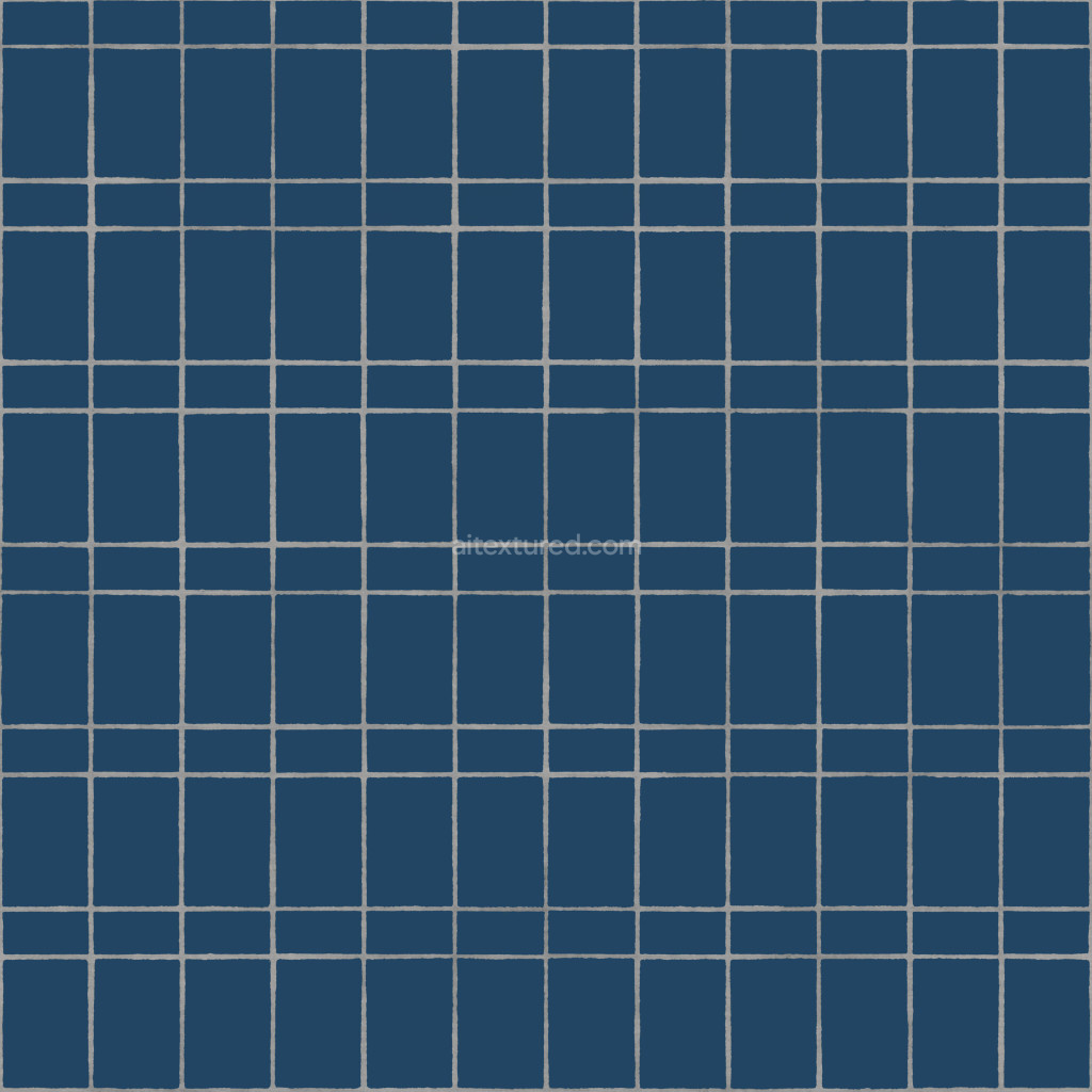 Seamless PBR tiles texture in blue color
