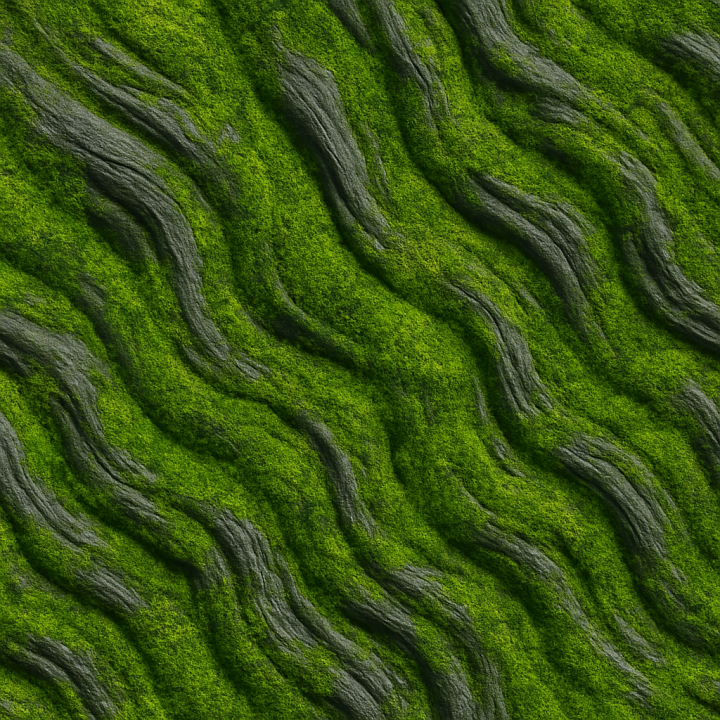 Lush Basalt Flow seamless PBR texture preview