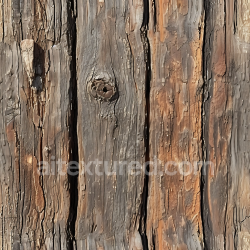 seamless Seamless 3D PBR Texture of Weathered Hardwood Planks with Deep Cracks and Knots texture 8k free download PBR