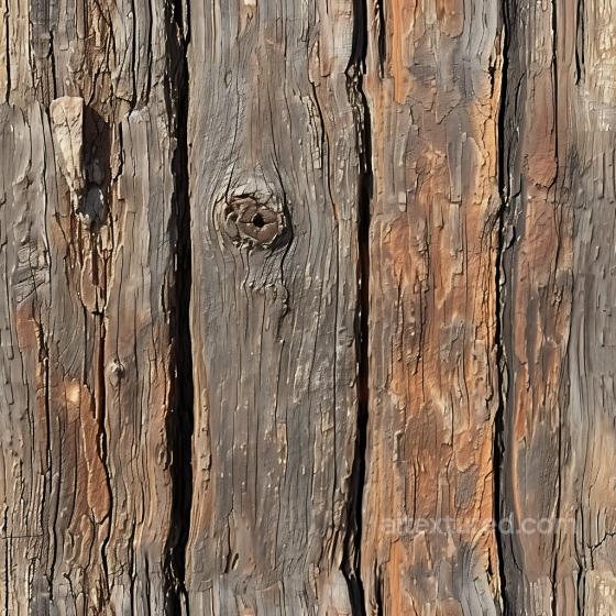 Wood Texture of Weathered Hardwood Planks with Deep Cracks and Knots Wood texture preview