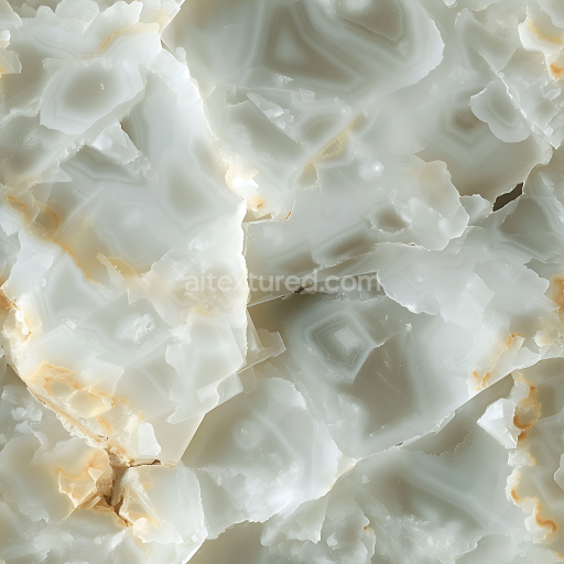 Seamless 3D PBR Natural Alabastro Egiziano Marble Texture with Soft White and Beige Layers