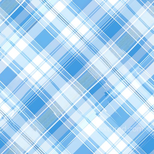 Seamless Blue and White Plaid 3D PBR Texture with Fine Line Details texture preview