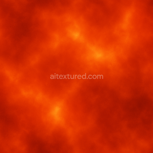 Seamless 3D texture of fire glow and radiant heat surface PBR 8K