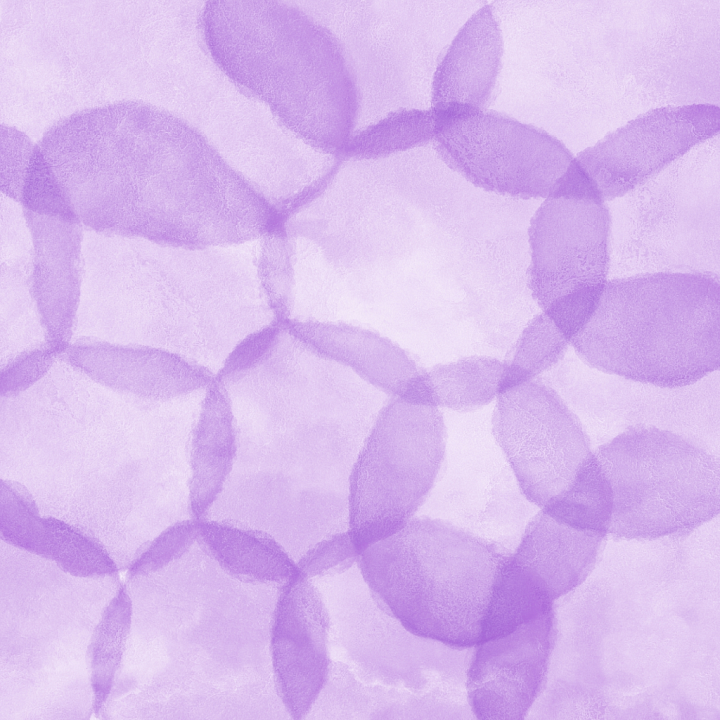 Lavender Watercolor Stain with Overlapping Circular Patterns seamless PBR texture preview