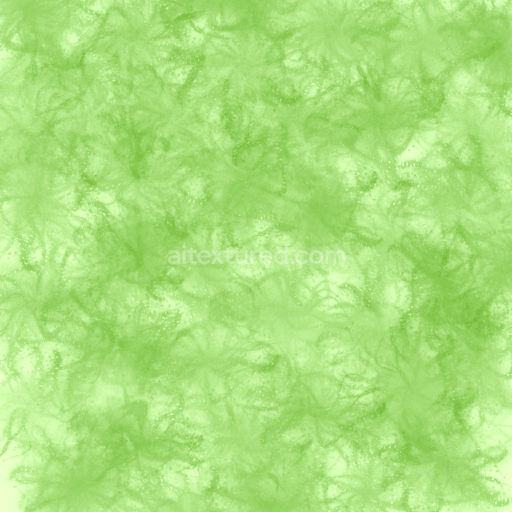 Seamless 3D PBR Texture - Soft Green Watercolor Wash with Delicate Organic Patterns