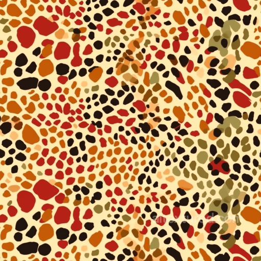 Leopard Print Fabric Texture with Multicolor Spots seamless Leopard Print PBR texture
