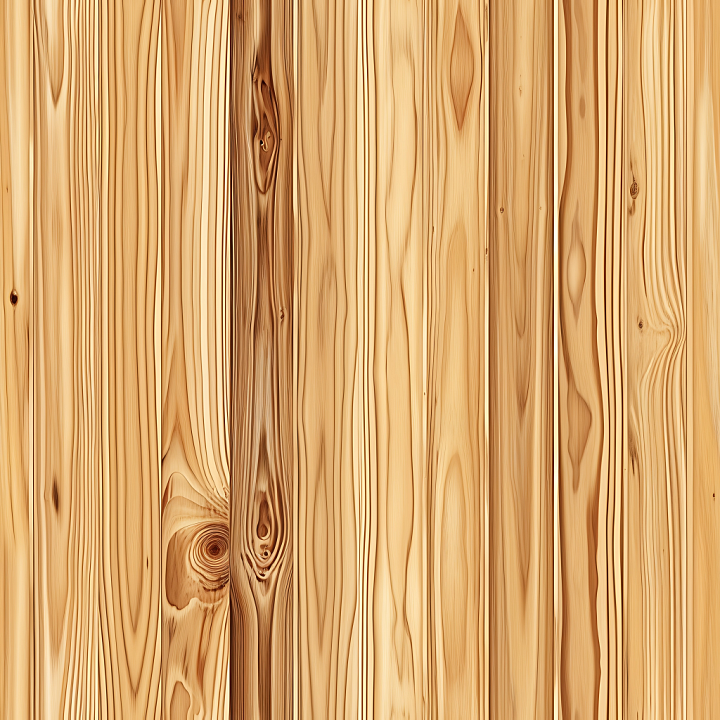 Light Pine Wood Planks with Distinct Knots and Grain seamless PBR texture preview