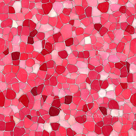 Mosaic PBR Texture Featuring Pink and Red Cracked Ceramic Tiles Mosaic texture preview