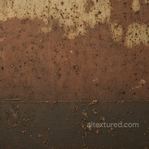 Rusty Metal PBR Texture Featuring Heavy Corrosion and Pitted Holes seamless Rust PBR texture