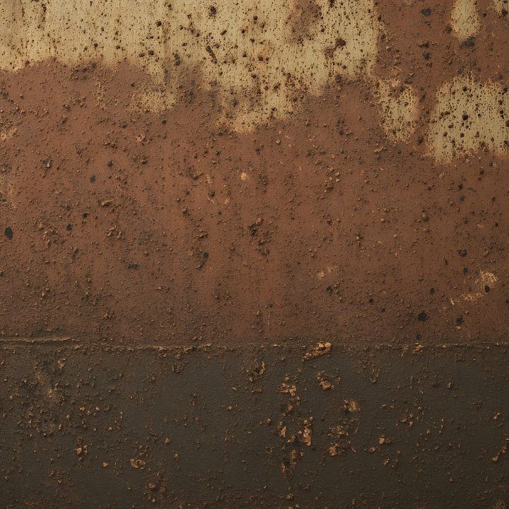 Rusty Metal Featuring Heavy Corrosion and Pitted Holes seamless PBR texture preview