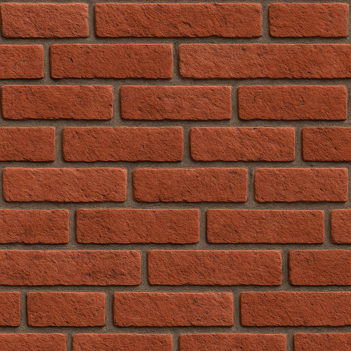 Red Brick seamless PBR texture preview