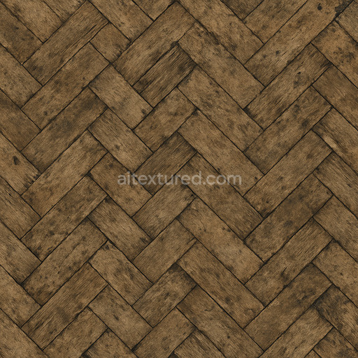Dirty Herringbone Parquet Texture Seamless 1024X1024