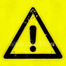 seamless Sign Warning Bright Yellow Bold Graphic Tileable Pbr Texture Detailed texture 8k free download PBR