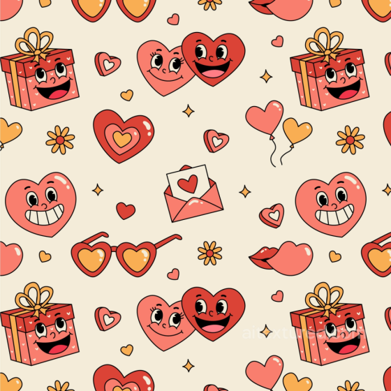 Featuring Cheerful Happy Face Cartoon Elements Happy Face pattern texture preview
