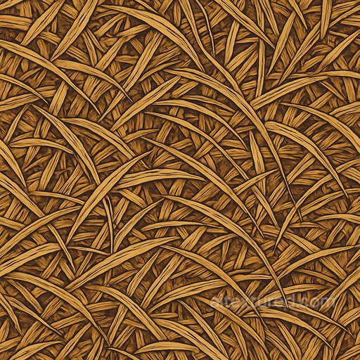 Stylized Dried Grass Seamless Texture seamless Hay-straw PBR texture