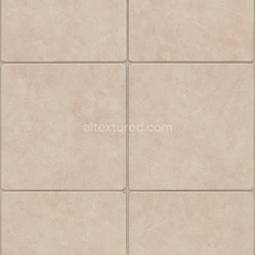 Seamless 3d texture pbr 8k tile floor surface with grout lines for realistic interior architecture